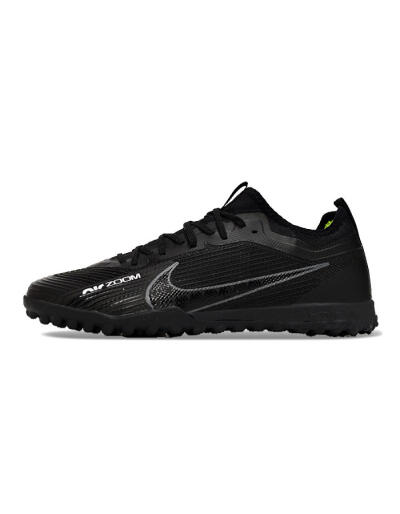 Unisex Nike Air Zoom Mercurial Vapor 15 Pro TF Football Shoes - Black/Grey/Yellow