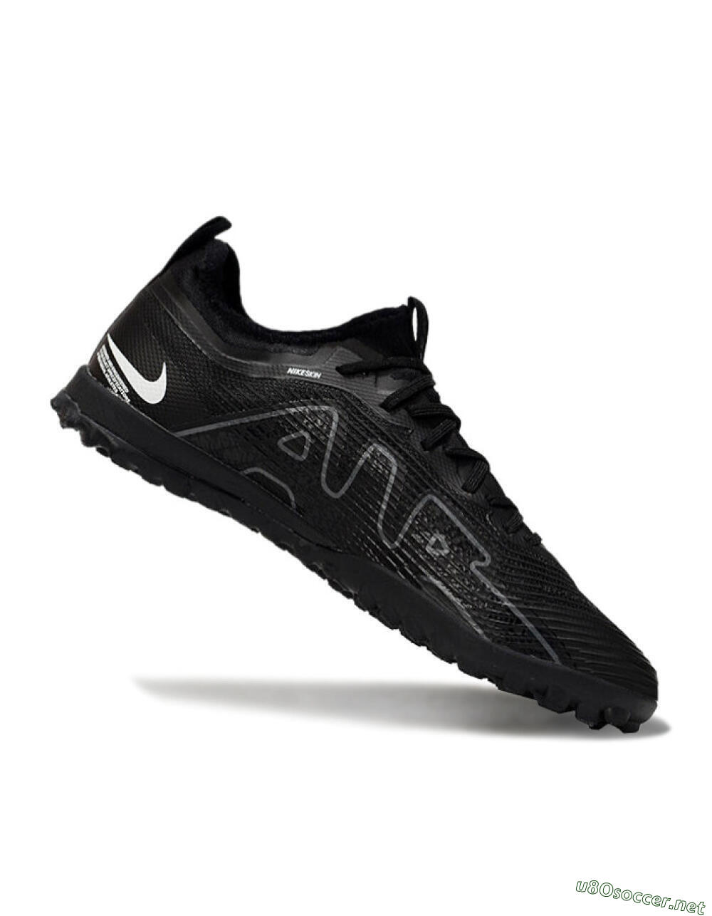 Unisex Nike Air Zoom Mercurial Vapor 15 Pro TF Football Shoes - Black/Grey/Yellow 4