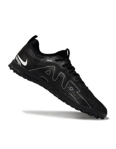 Unisex Nike Air Zoom Mercurial Vapor 15 Pro TF Football Shoes - Black/Grey/Yellow