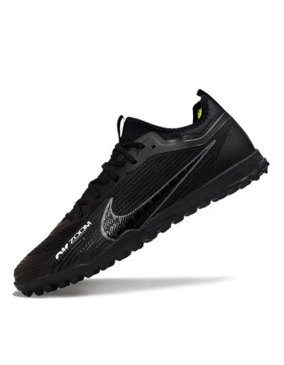 Unisex Nike Air Zoom Mercurial Vapor 15 Pro TF Football Shoes - Black/Grey/Yellow