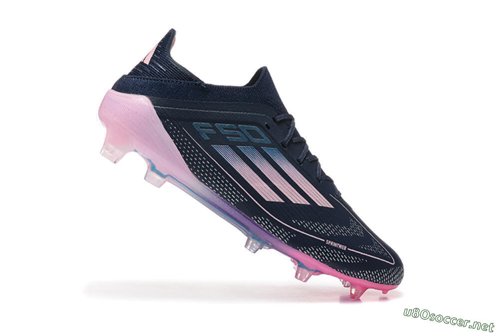 Men's Adidas F50 Elite FG Football Boots - Blue/Pink/Purple 4