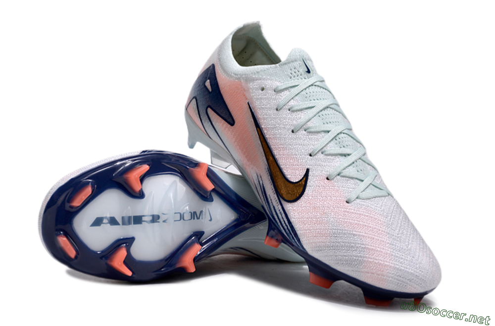 Unisex Nike Air Zoom Mercurial Vapor 16 Elite FG Football Boots - Jade/Yellow/Pink 4