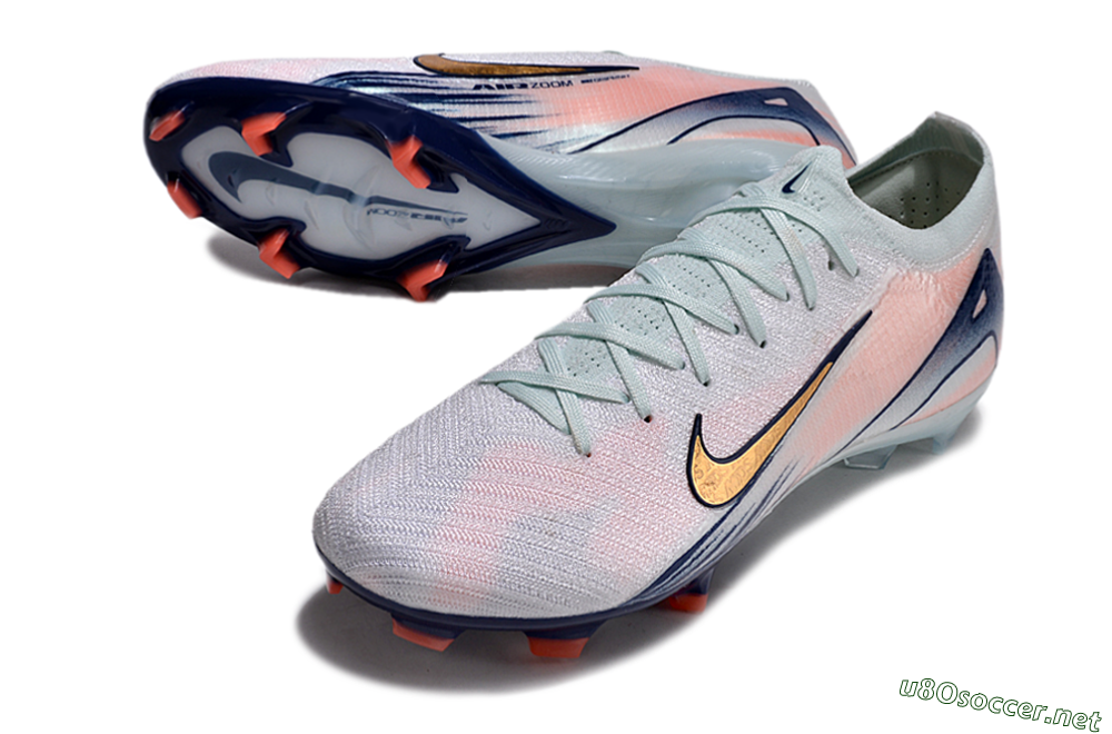 Unisex Nike Air Zoom Mercurial Vapor 16 Elite FG Football Boots - Jade/Yellow/Pink 3