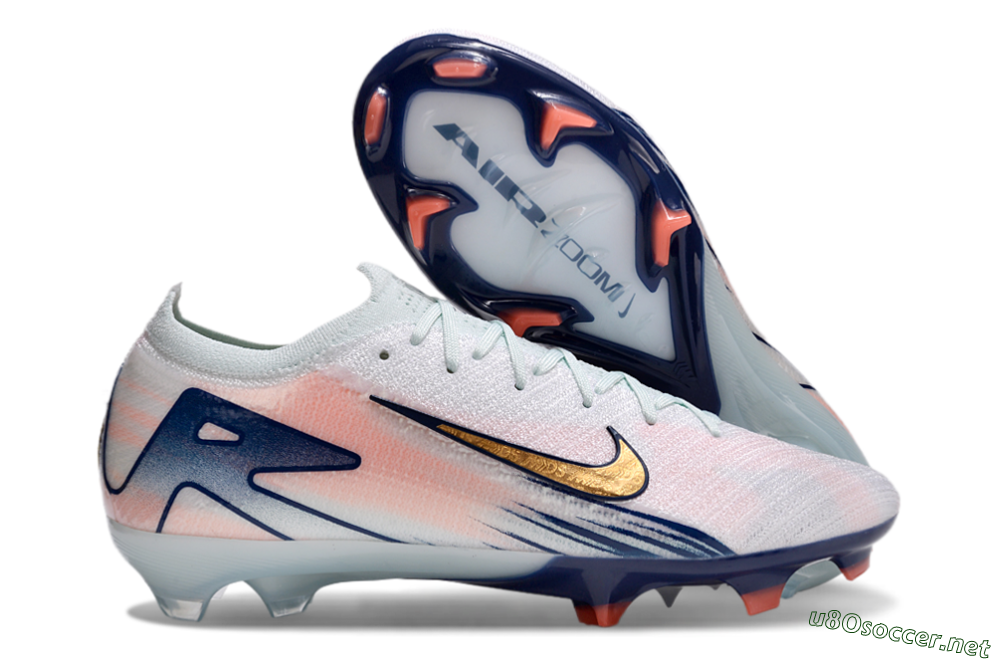 Unisex Nike Air Zoom Mercurial Vapor 16 Elite FG Football Boots - Jade/Yellow/Pink 2