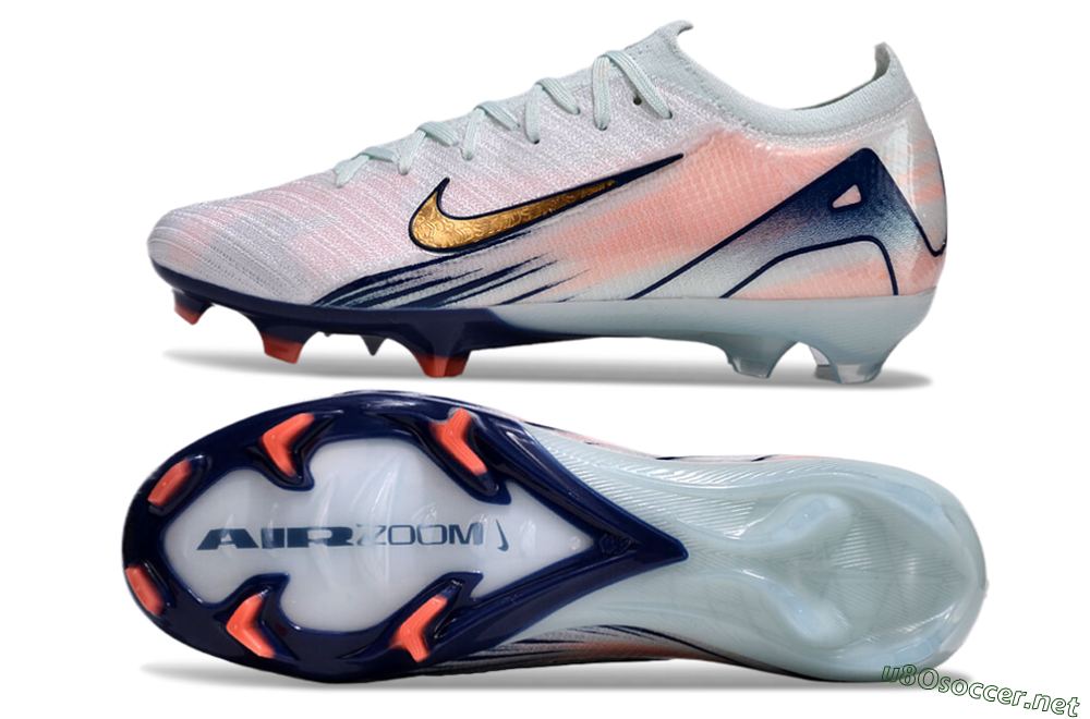 Unisex Nike Air Zoom Mercurial Vapor 16 Elite FG Football Boots - Jade/Yellow/Pink 1