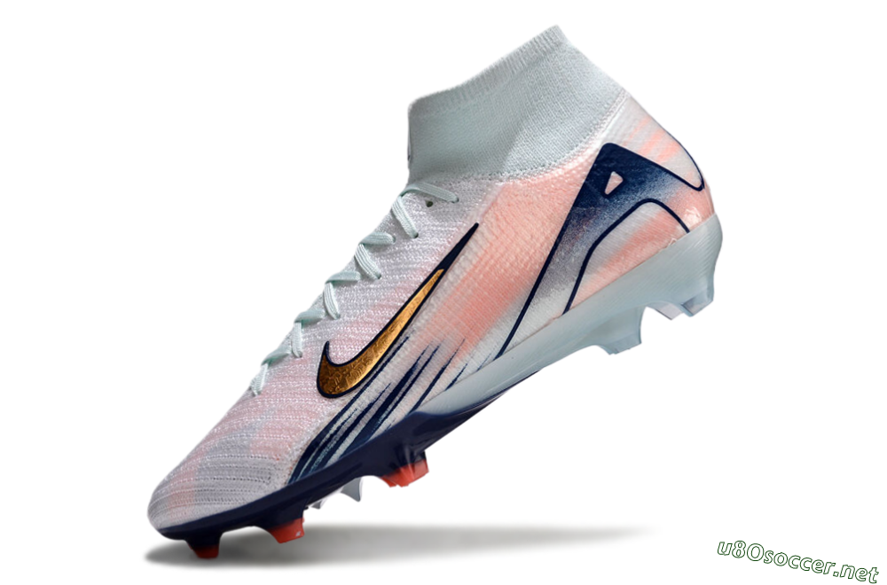 Unisex Nike Air Zoom Mercurial Superfly 10 Elite FG Football Boots - Jade/Pink/Gold 6