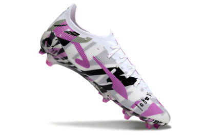 Men's Puma Ultra Ultimate FG Football Boots - White/Purple/Black