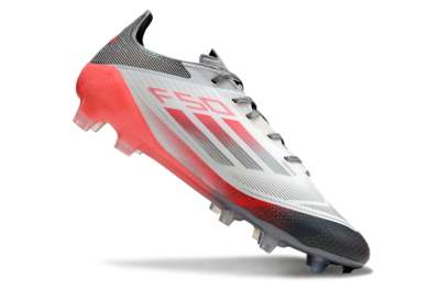 Men's Adidas F50 Elite FG Football Boots - White/Silver/Red