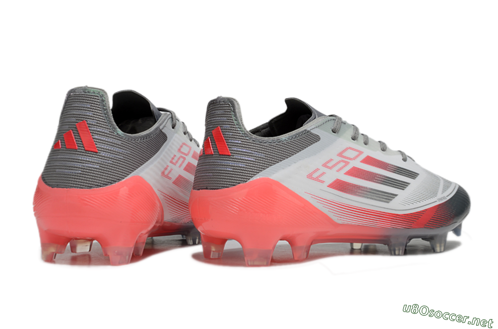 Men's Adidas F50 Elite FG Football Boots - White/Silver/Red 6