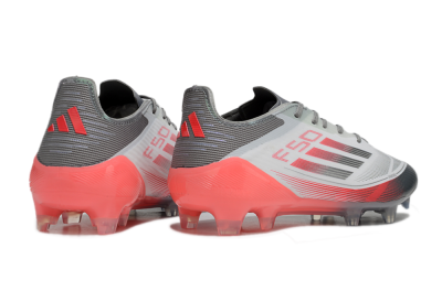 Men's Adidas F50 Elite FG Football Boots - White/Silver/Red