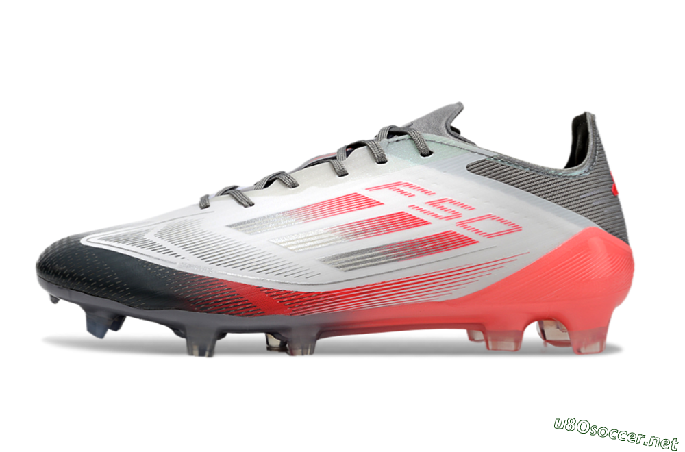 Men's Adidas F50 Elite FG Football Boots - White/Silver/Red 0
