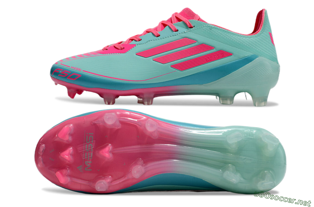 Men's Adidas F50 Elite FG Football Boots - Jade/Red/Blue 1