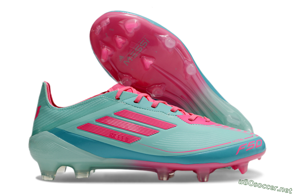 Men's Adidas F50 Elite FG Football Boots - Jade/Red/Blue 2