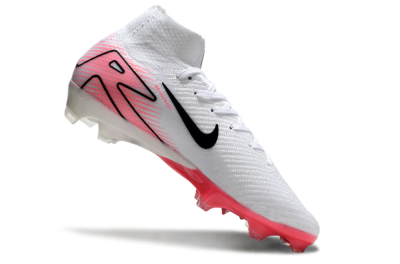 Unisex Nike Air Zoom Mercurial Superfly 10 Elite FG Football Boots - White/Black/Pink