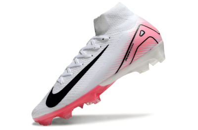 Unisex Nike Air Zoom Mercurial Superfly 10 Elite FG Football Boots - White/Black/Pink