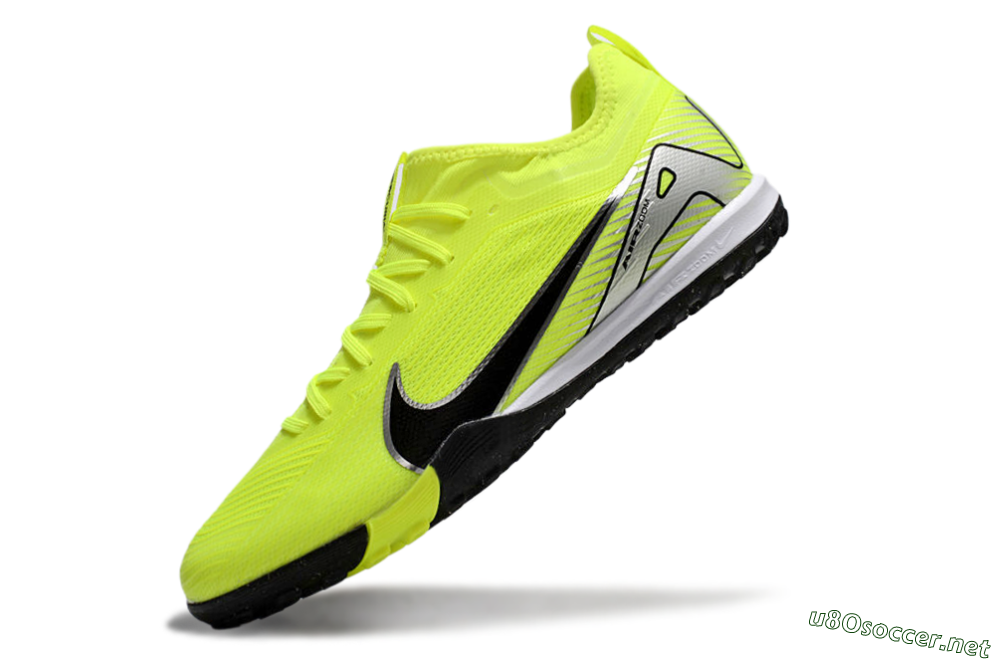 Unisex Nike Air Zoom Mercurial Vapor 16 Pro TF Football Shoes - Yellow/Black/Silver 5