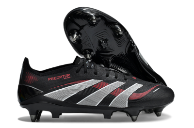 Men's Adidas Predator 25 Elite SG Football Boots - Black/White/Red