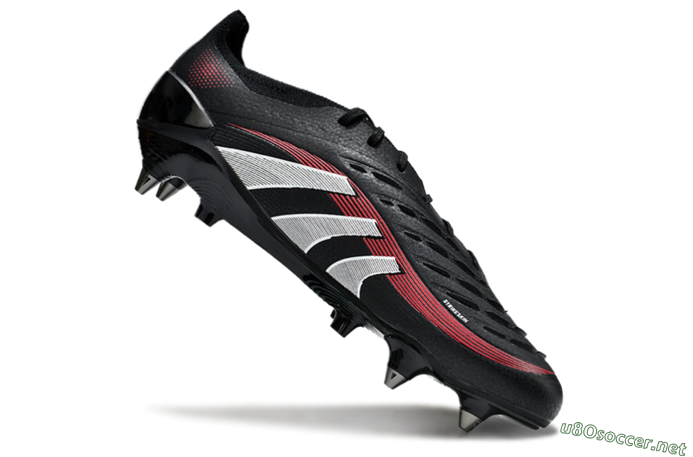 Men's Adidas Predator 25 Elite SG Football Boots - Black/White/Red 4