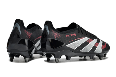Men's Adidas Predator 25 Elite SG Football Boots - Black/White/Red