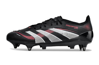 Men's Adidas Predator 25 Elite SG Football Boots - Black/White/Red
