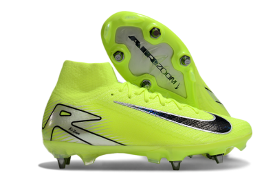 Men's Nike Air Zoom Mercurial Superfly 10 Elite SG Football Boots - Yellow/Black/Silver