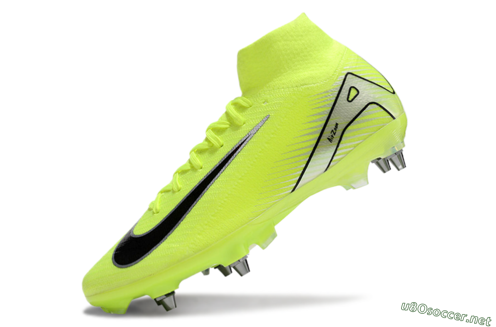 Men's Nike Air Zoom Mercurial Superfly 10 Elite SG Football Boots - Yellow/Black/Silver 5