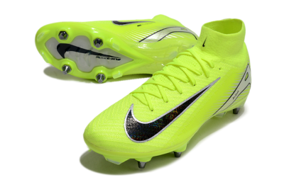 Men's Nike Air Zoom Mercurial Superfly 10 Elite SG Football Boots - Yellow/Black/Silver