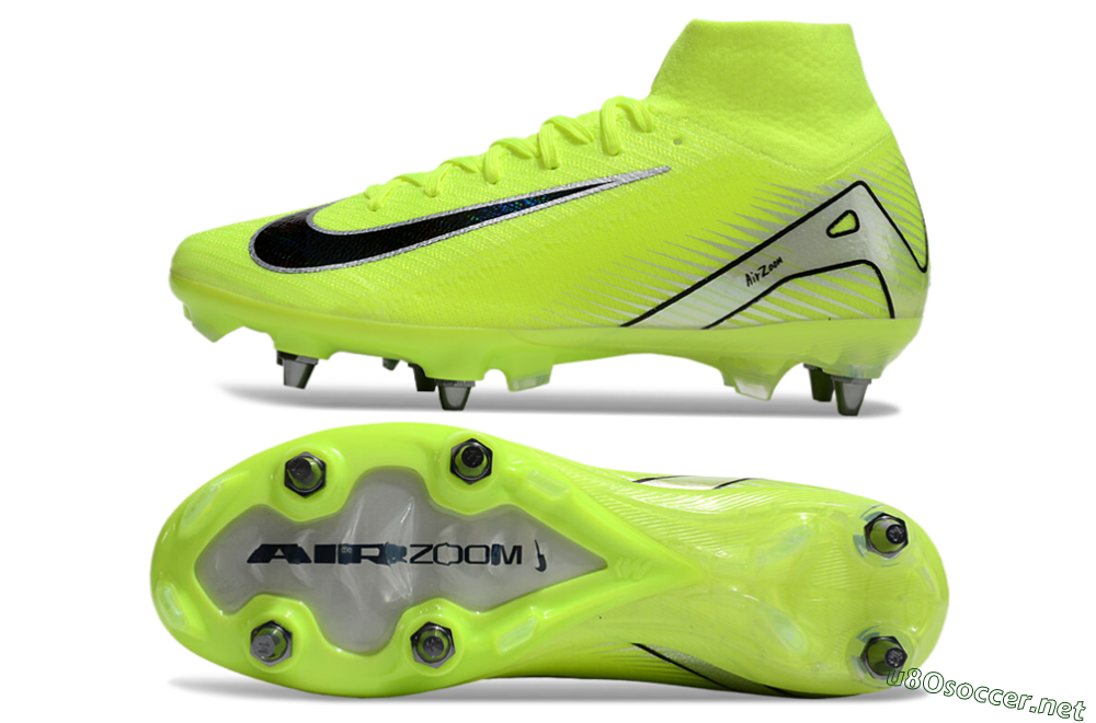 Men's Nike Air Zoom Mercurial Superfly 10 Elite SG Football Boots - Yellow/Black/Silver 1