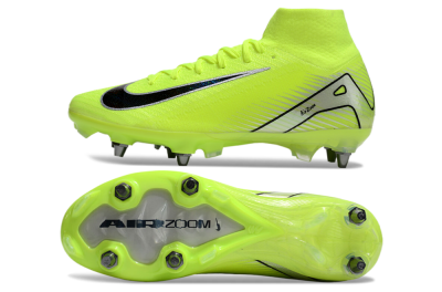 Men's Nike Air Zoom Mercurial Superfly 10 Elite SG Football Boots - Yellow/Black/Silver