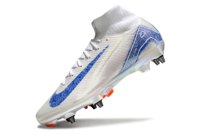 Men's Nike Air Zoom Mercurial Superfly 10 Elite SG Football Boots - Beige/White/Blue