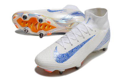 Men's Nike Air Zoom Mercurial Superfly 10 Elite SG Football Boots - Beige/White/Blue