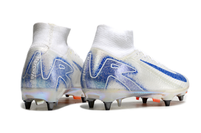 Men's Nike Air Zoom Mercurial Superfly 10 Elite SG Football Boots - Beige/White/Blue