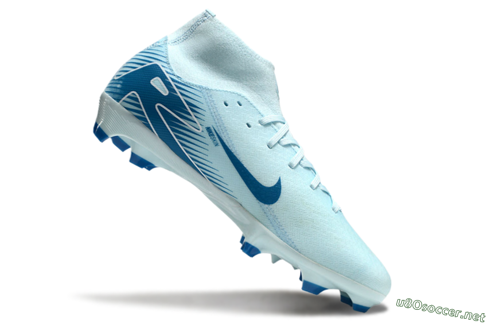 Men's Nike Air Zoom Mercurial Superfly 10 Academy FG Football Boots - Jade/Blue/White 4