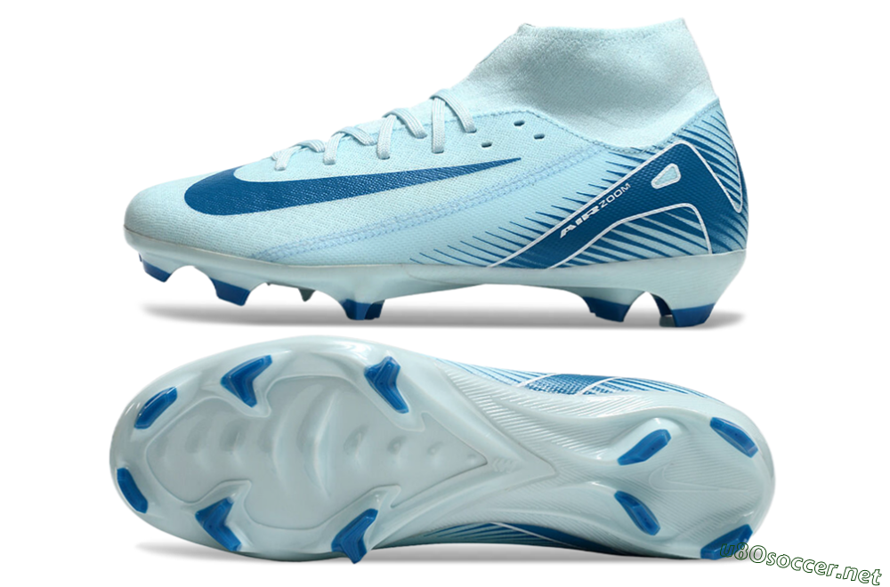 Men's Nike Air Zoom Mercurial Superfly 10 Academy FG Football Boots - Jade/Blue/White 1