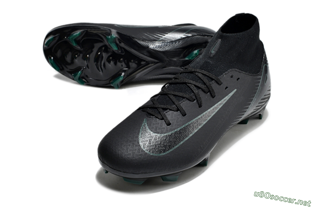 Men's Nike Air Zoom Mercurial Superfly 10 Academy FG Football Boots - Black/Green 3