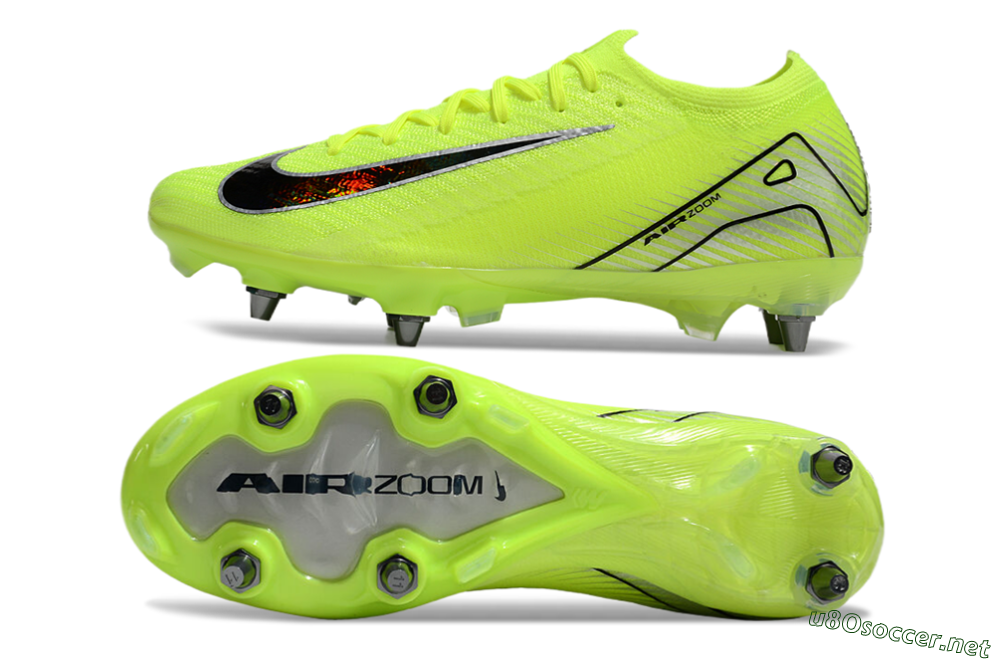 Men's Nike Air Zoom Mercurial Vapor 16 Elite SG Football Boots - Yellow/Black/Silver 1