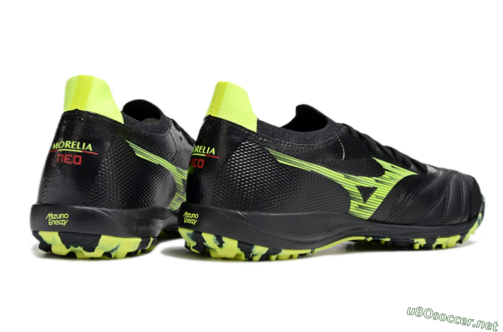 Men's Mizuno Morelia Neo Sala M8 TF Football Shoes - Black/Yellow 6