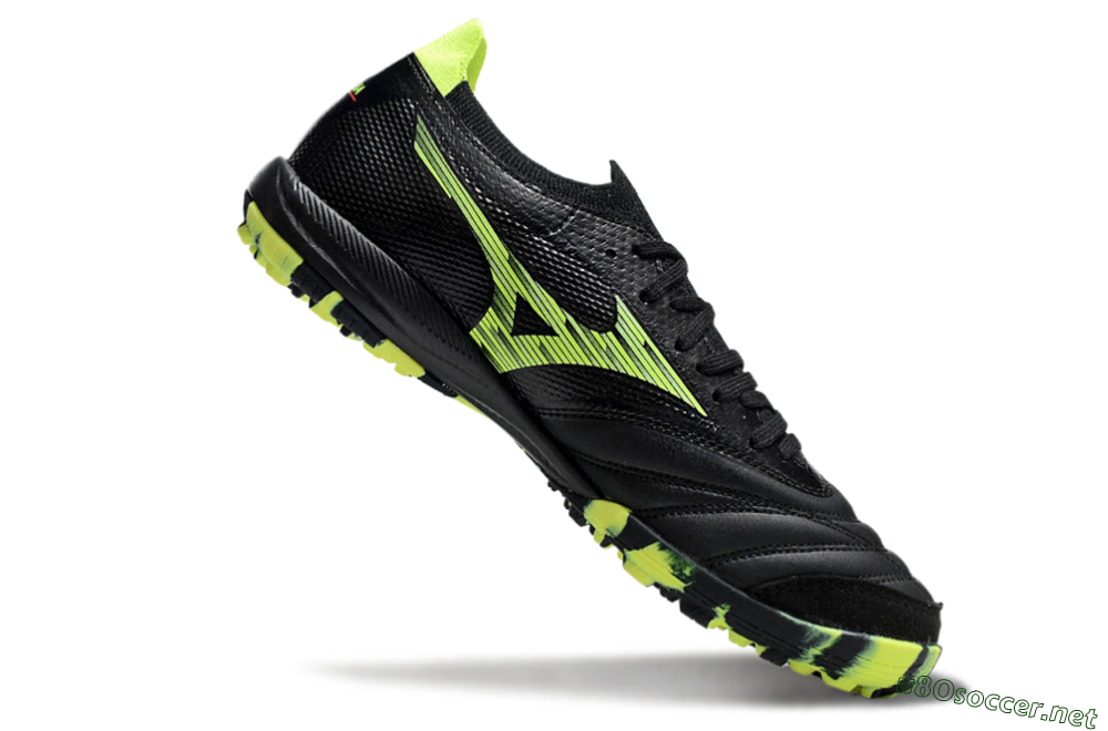 Men's Mizuno Morelia Neo Sala M8 TF Football Shoes - Black/Yellow 4