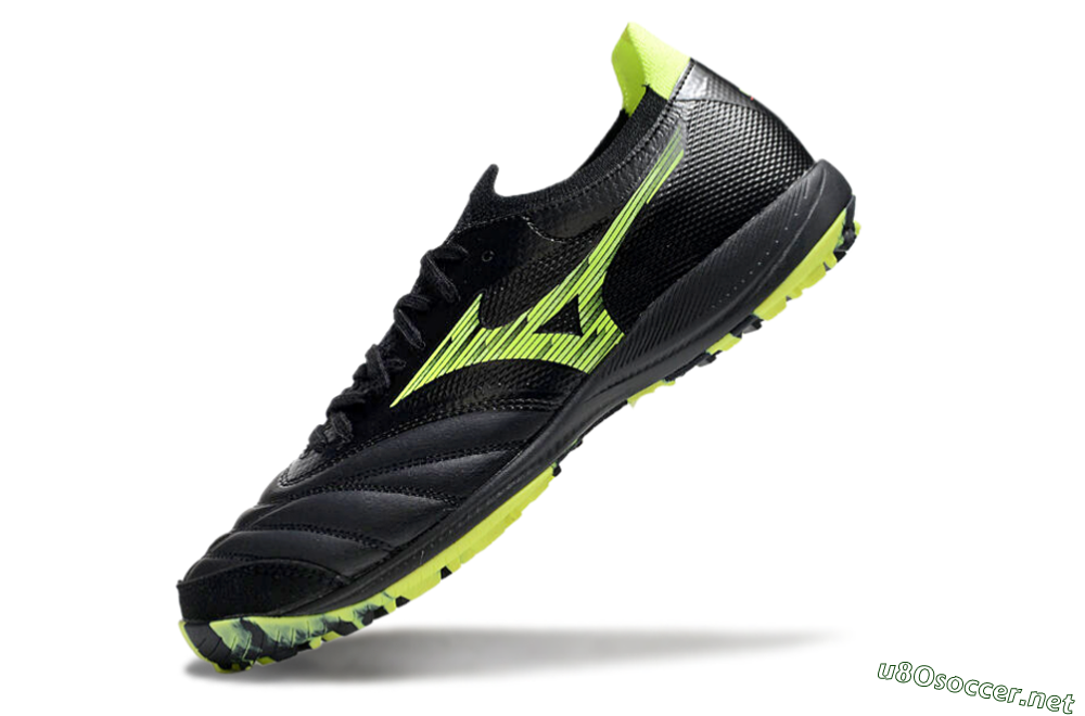Men's Mizuno Morelia Neo Sala M8 TF Football Shoes - Black/Yellow 5