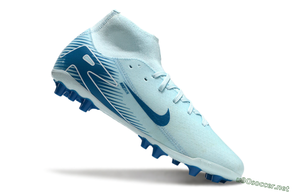 Men's Nike Air Zoom Mercurial Superfly 10 Academy AG Football Boots - Jade/Blue/White 4