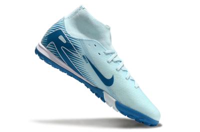 Men's Nike Air Zoom Mercurial Superfly 10 Academy TF Football Shoes - Jade/Blue/White