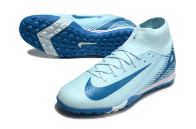 Men's Nike Air Zoom Mercurial Superfly 10 Academy TF Football Shoes - Jade/Blue/White