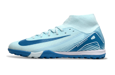Men's Nike Air Zoom Mercurial Superfly 10 Academy TF Football Shoes - Jade/Blue/White