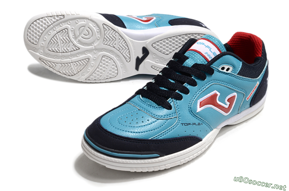 Men's Joma Top Flex IC Football Shoes - Blue/Red/Black 3