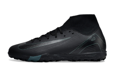 Unisex Nike Air Zoom Mercurial Superfly 10 Elite TF Football Shoes - Black/Green/Silver