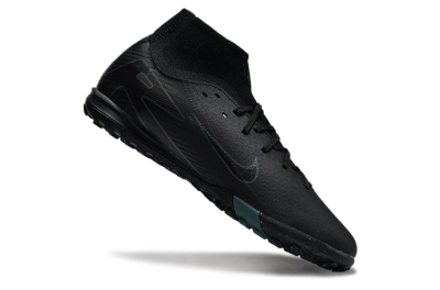 Unisex Nike Air Zoom Mercurial Superfly 10 Elite TF Football Shoes - Black/Green/Silver