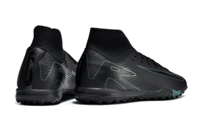 Unisex Nike Air Zoom Mercurial Superfly 10 Elite TF Football Shoes - Black/Green/Silver