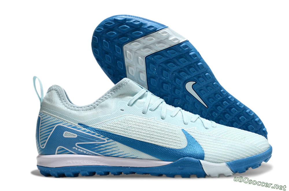 Unisex Nike Air Zoom Mercurial Vapor 16 Pro TF Football Shoes - Jade/Blue/White 2