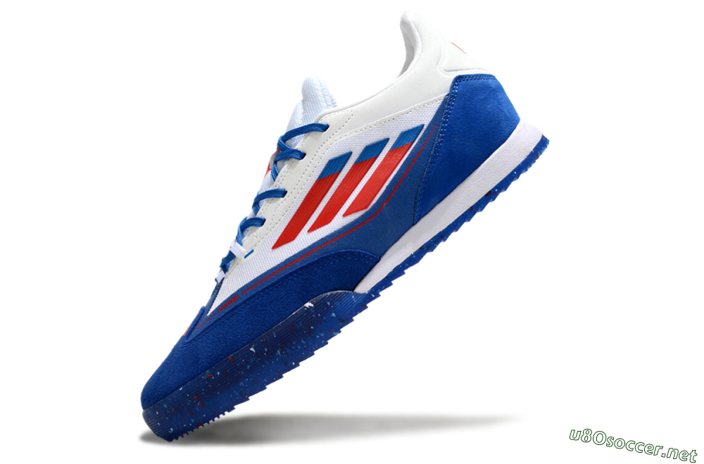 Men's Adidas F50 Elite Messi IC Football Shoes - Blue/White/Red 5
