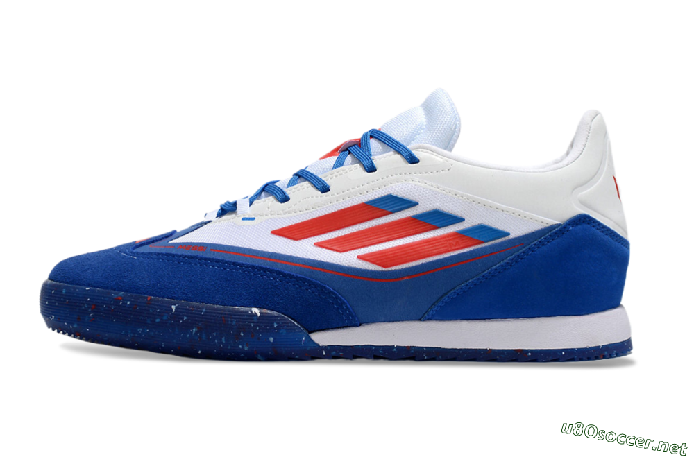 Men's Adidas F50 Elite Messi IC Football Shoes - Blue/White/Red 0